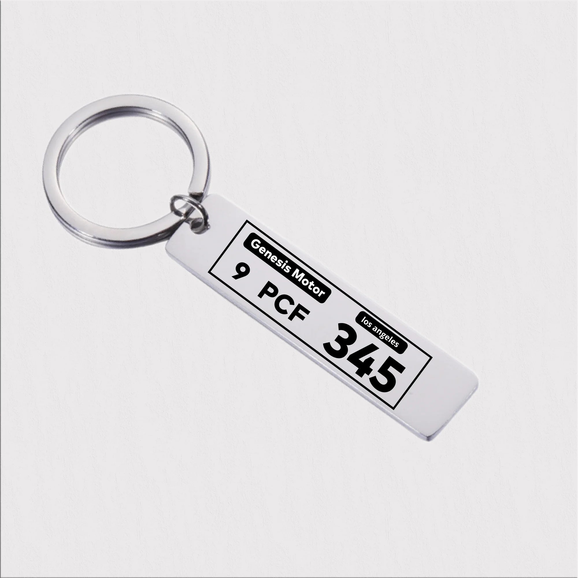 Custom License Plate Keyring