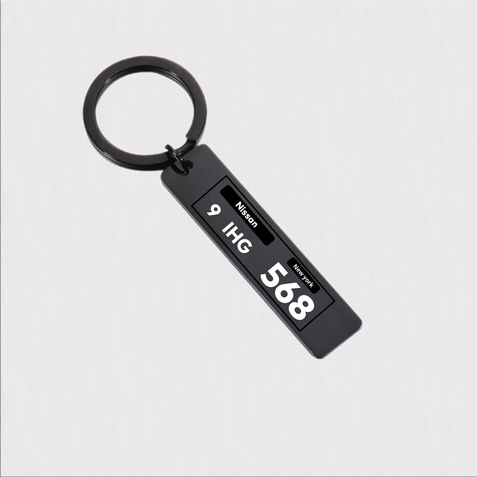 Custom Number Plate Keyring