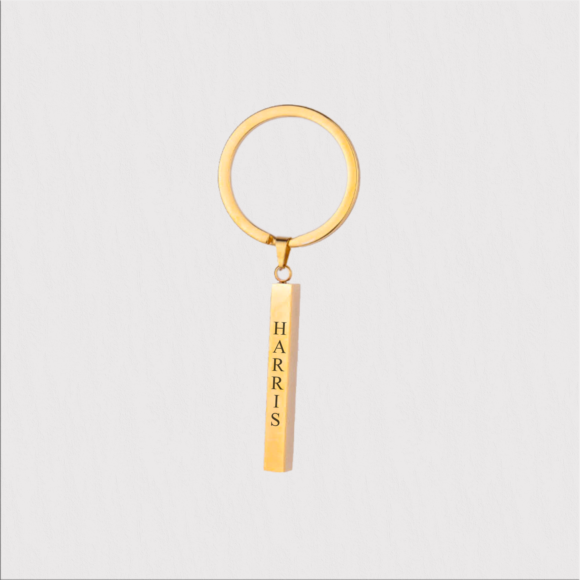 Custom Engraved 3D Bar drive safe keychain