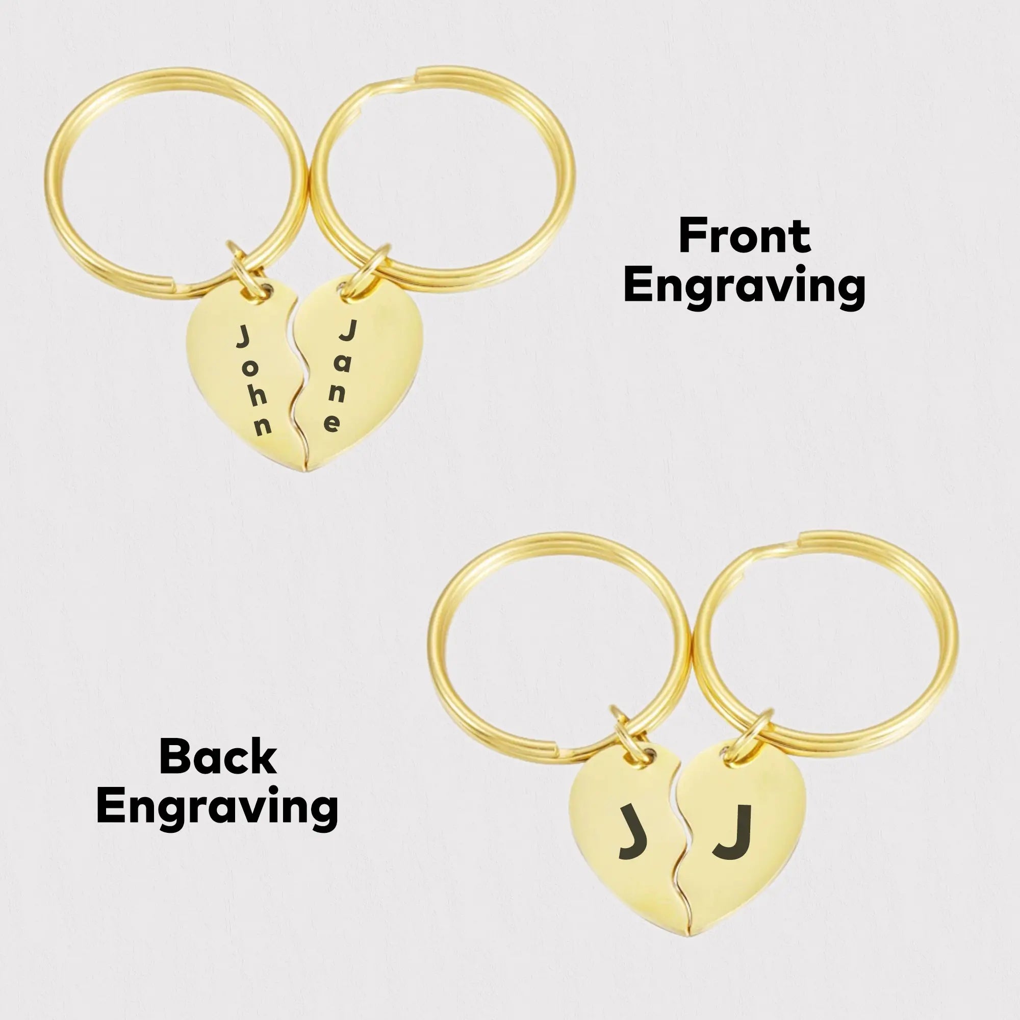 Engraved Coordinate Keychains