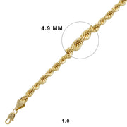 4.9 MM Rope Chain 1.0 G - ChainsOnly