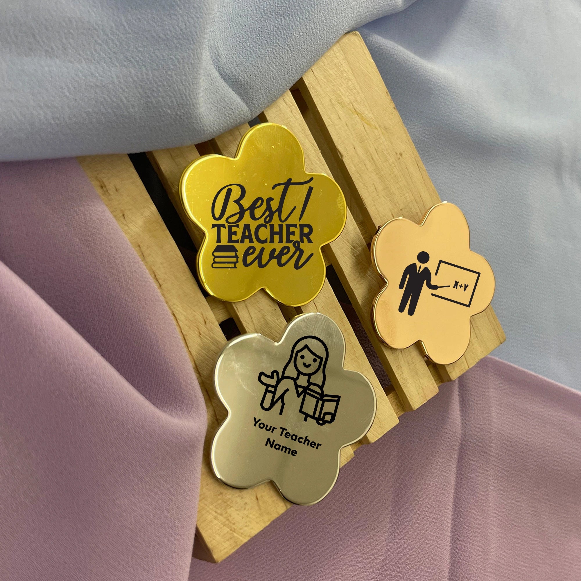 Appreciation Gift,Badge Name Holder,Custom ID Tag,Custom Lapel Pin,Personalised Gifts,Pin Back ID,Teacher Name Tag,Teacher bag tag,engraved brooch,gift for professor,gift for teacher,initial brooch,professor brooch