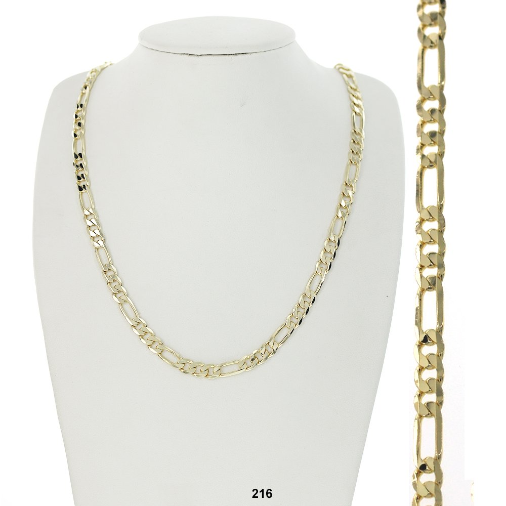 6.5 MM Figaro Chain 216 G - ChainsOnly