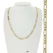 6.5 MM Figaro Chain 216 G - ChainsOnly