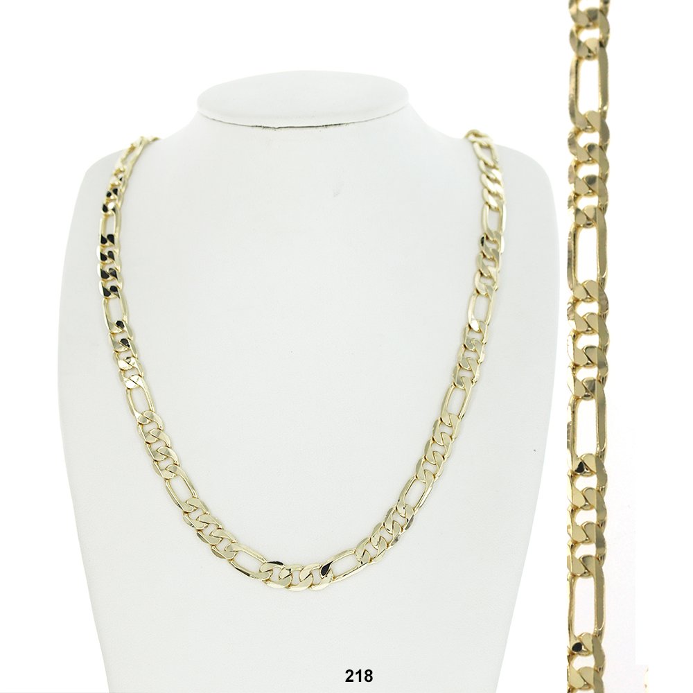 7.9 MM Figaro Chain 218 G - ChainsOnly