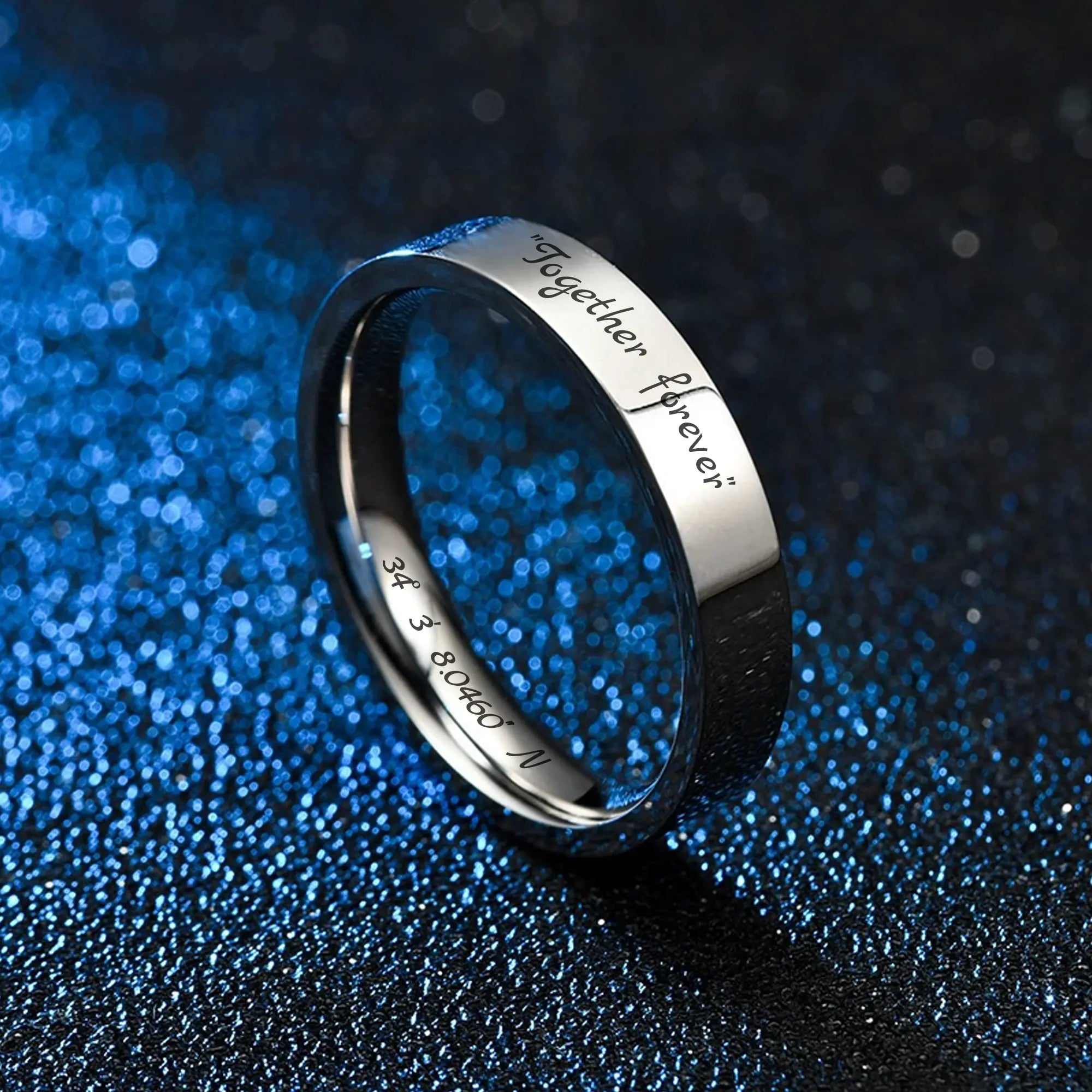 Engraved Name Band Ring