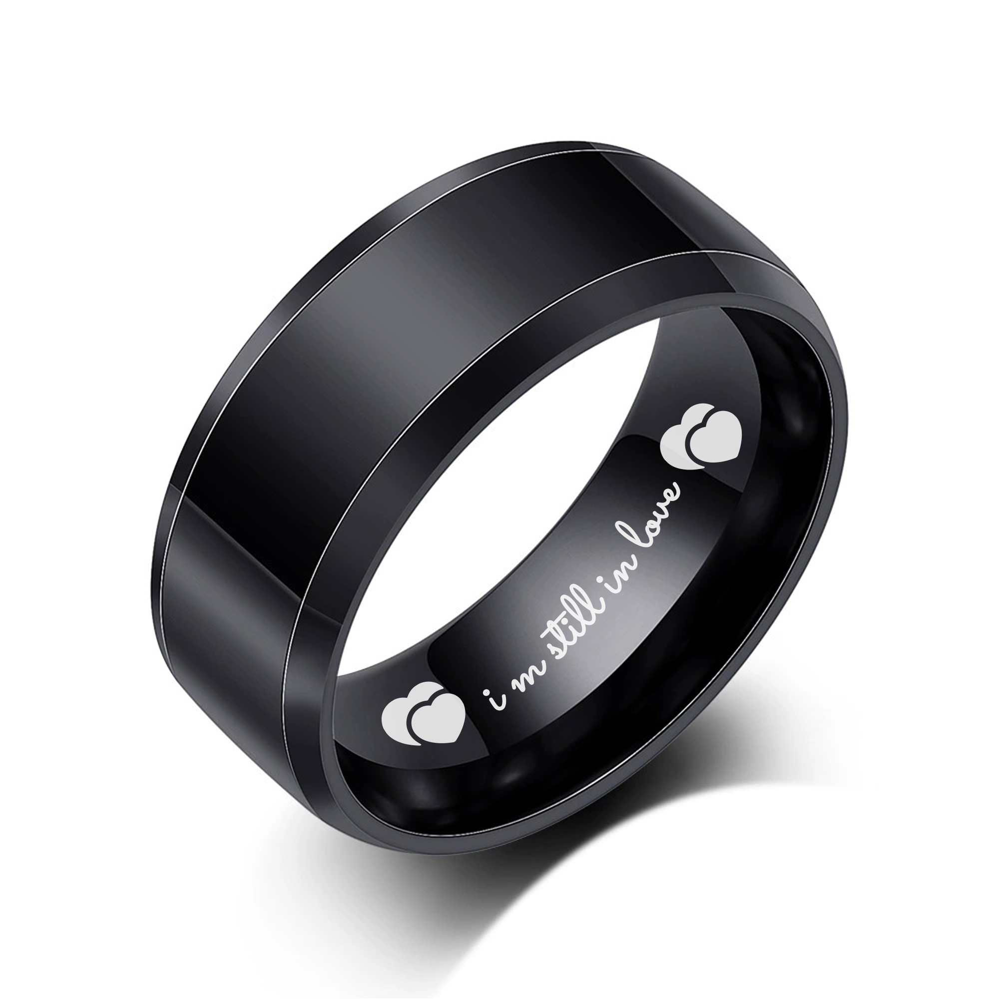 Black Tungsten Ring & Wedding Ring for Men Women