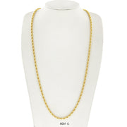4 MM Rope Chain 8001 G - ChainsOnly