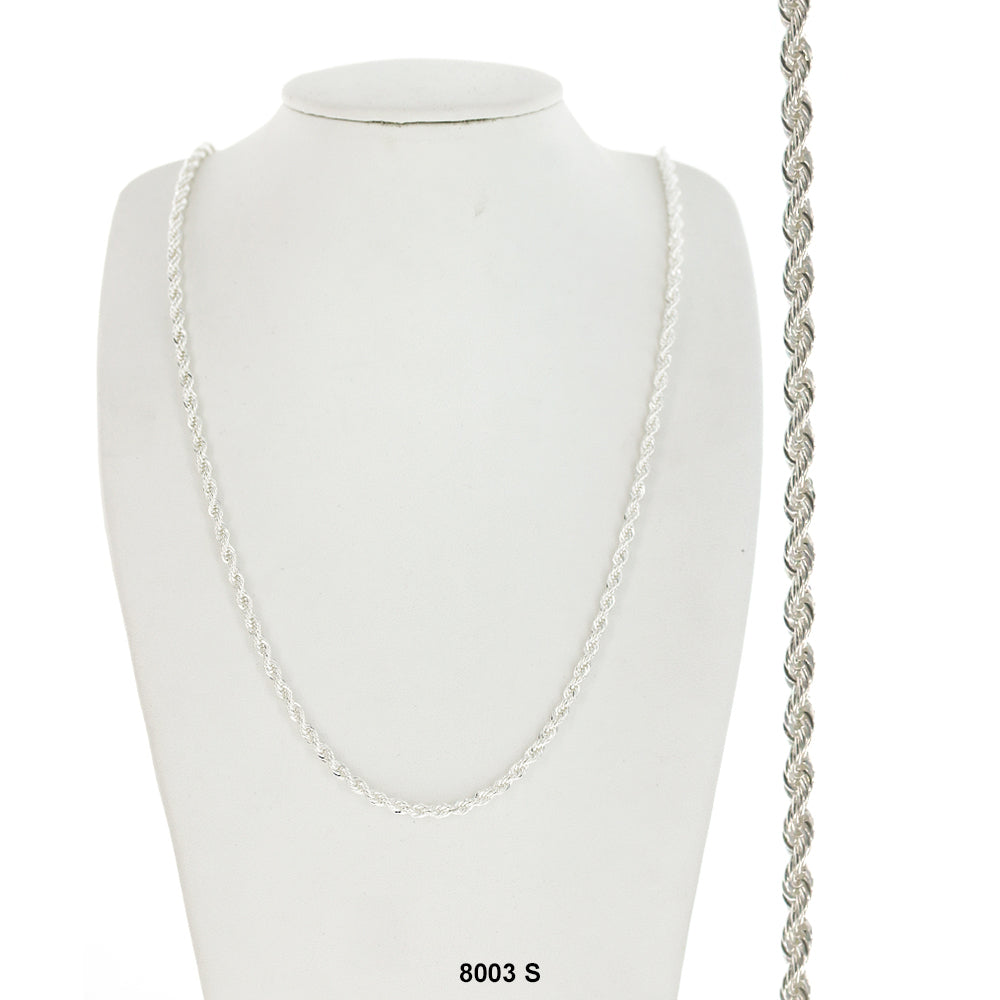 3 MM Rope Chain 8003 S - ChainsOnly