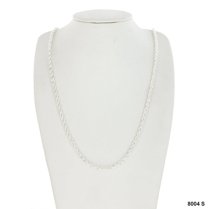 3 MM Rope Anklet 8004 S 10" Chain - ChainsOnly