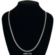3.75 MM Cuban Chain 925C 375 - ChainsOnly