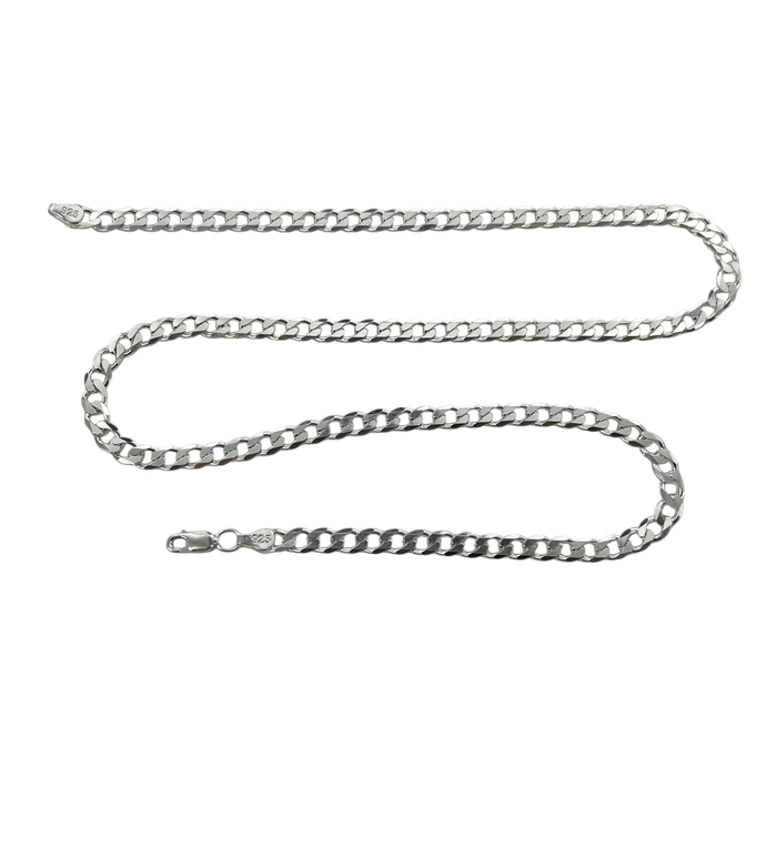 6 MM Cuban Chain 925C 600 - ChainsOnly