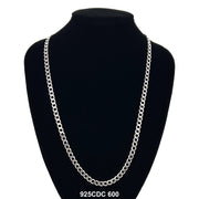 6 MM Cuban Chain 925C 600 - ChainsOnly