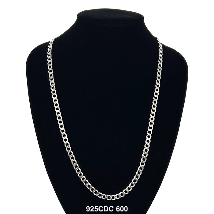 6 MM Cuban Chain 925C 600 - ChainsOnly