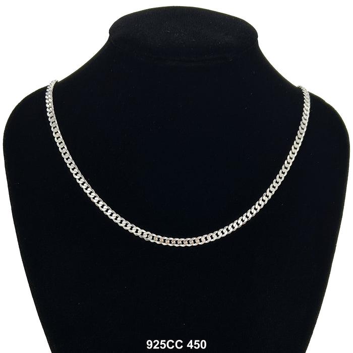 4.5 MM Concave Cuban Chain 925CC 450 - ChainsOnly