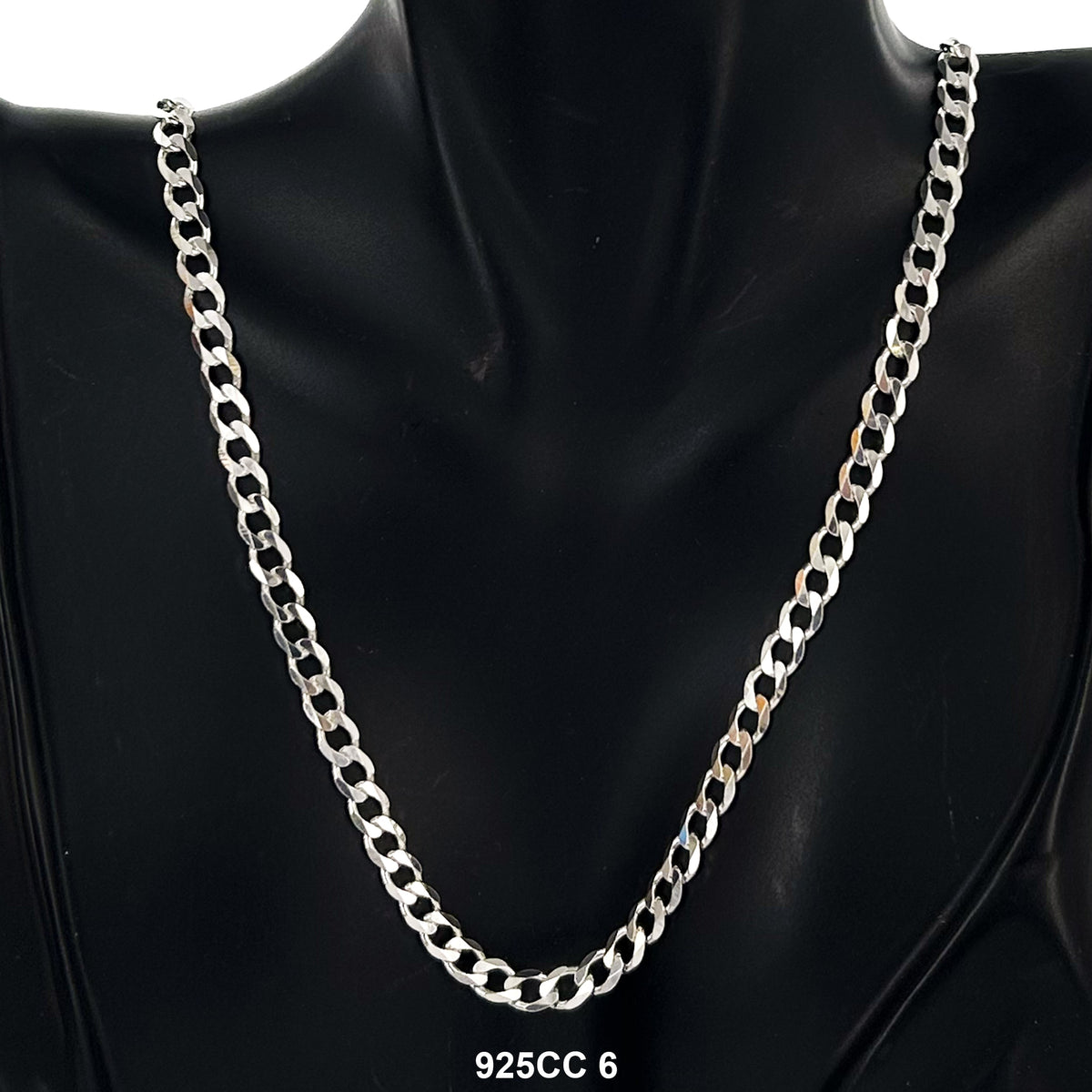 6 MM Concave Cuban Chain 925CC 6 - ChainsOnly