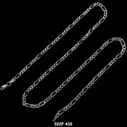 4.5 MM Figaro Chain 925F 450 - ChainsOnly