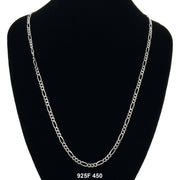 4.5 MM Figaro Chain 925F 450 - ChainsOnly