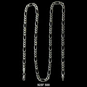 5 MM Figaro Chain 925F 500 - ChainsOnly