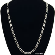 6 MM Figaro Chain 925F 600 - ChainsOnly