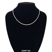 2.5 MM Rope Chain 925RP 250 - ChainsOnly