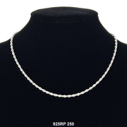 2.5 MM Rope Chain 925RP 250 - ChainsOnly