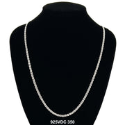 3.5 MM V Diamond Cut Chain 925VDC 350 - ChainsOnly