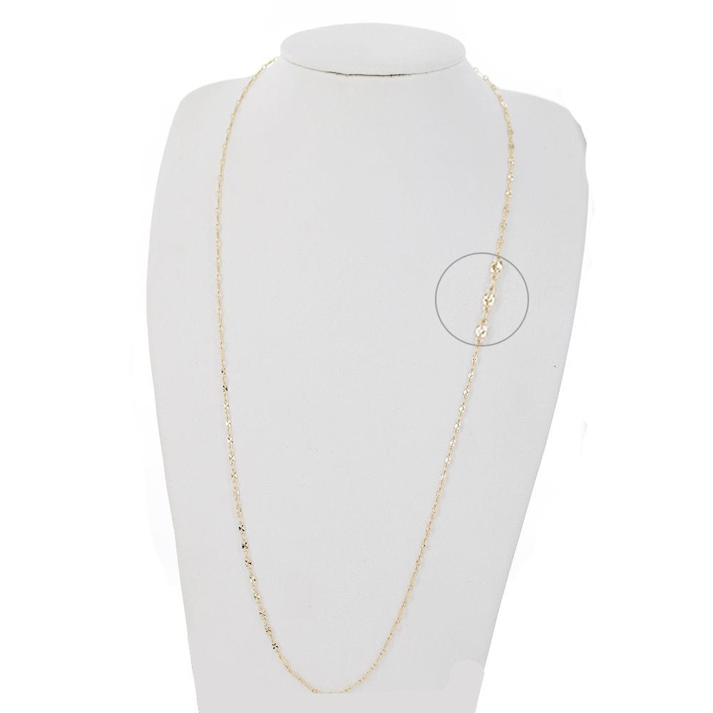 Diamond Cut Links Chain C 1010 18" - ChainsOnly