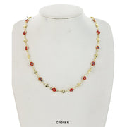 Evil Eye Chain Necklace C 1019 R - ChainsOnly