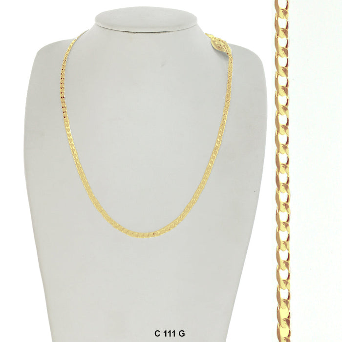 3 MM Cuban Chain C 111 G - ChainsOnly