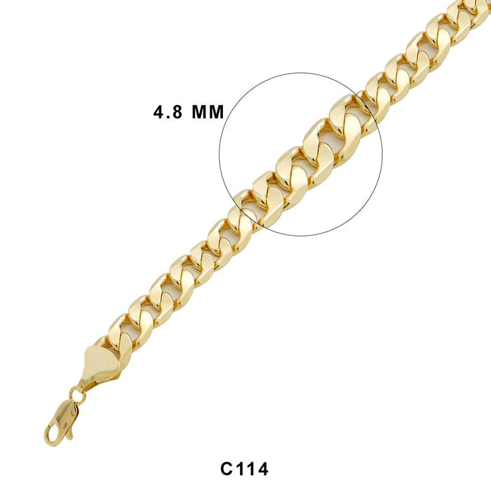 4.8 MM Cuban Chain C 114 G - ChainsOnly