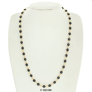 Evil Eye Chain Necklace C 1023 BK - ChainsOnly