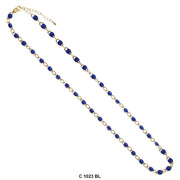 Evil Eye Chain Necklace C 1023 BL - ChainsOnly