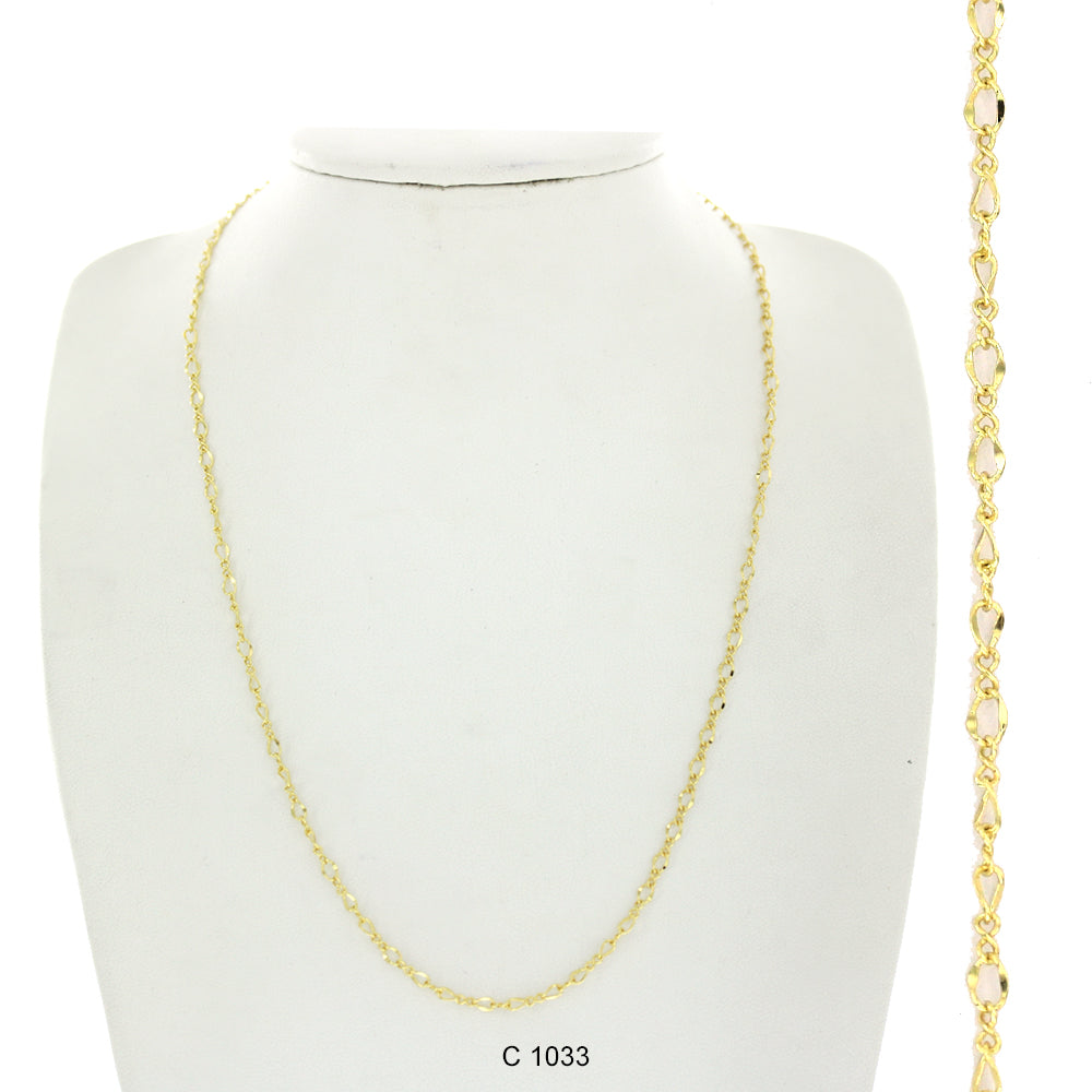 Gold Plated Chain C 1033 - ChainsOnly