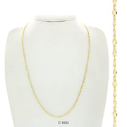 Gold Plated Chain C 1033 - ChainsOnly