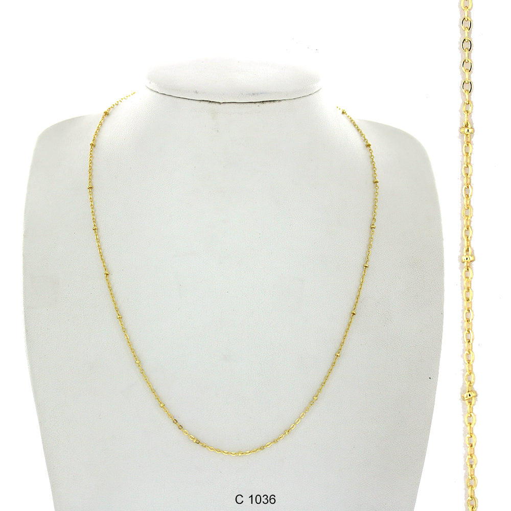 Gold Plated Chain C 1036 - ChainsOnly