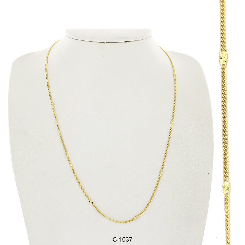 Gold Plated Chain C 1037 - ChainsOnly
