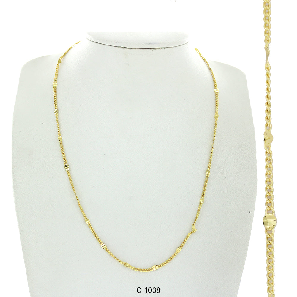 Gold Plated Chain C 1038 - ChainsOnly
