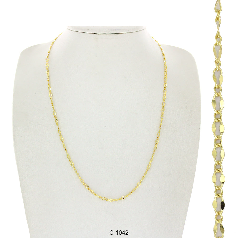 Gold Plated Chain C 1042 - ChainsOnly