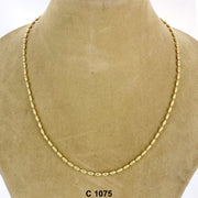 3 MM Rice Beads Chain C 1075 - ChainsOnly
