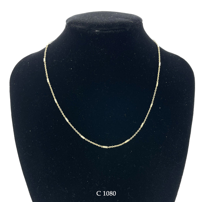 1.5 MM Gold Plated Chain C 1080 - ChainsOnly