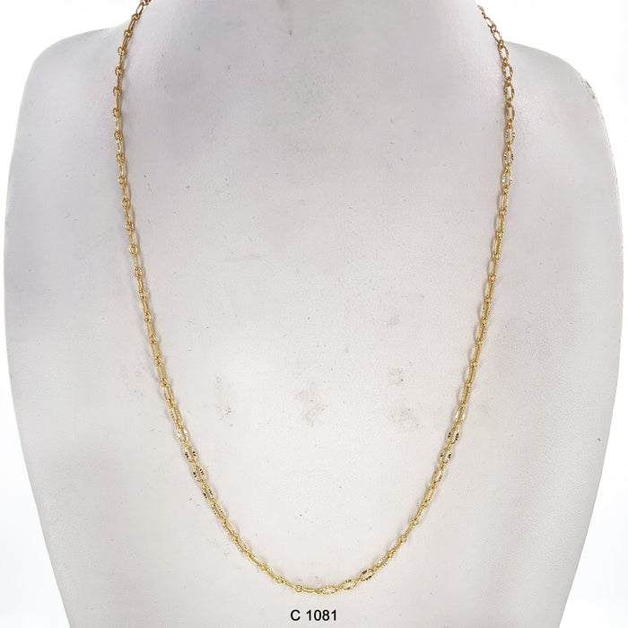 1.5 MM Gold Plated Chain C 1081 - ChainsOnly