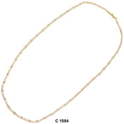 3.5 MM Valentino Flower Link Chain C 1084 - ChainsOnly