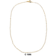 1.5 MM Gold Plated Chain C 1086 - ChainsOnly