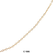 1.5 MM Gold Plated Chain C 1086 - ChainsOnly
