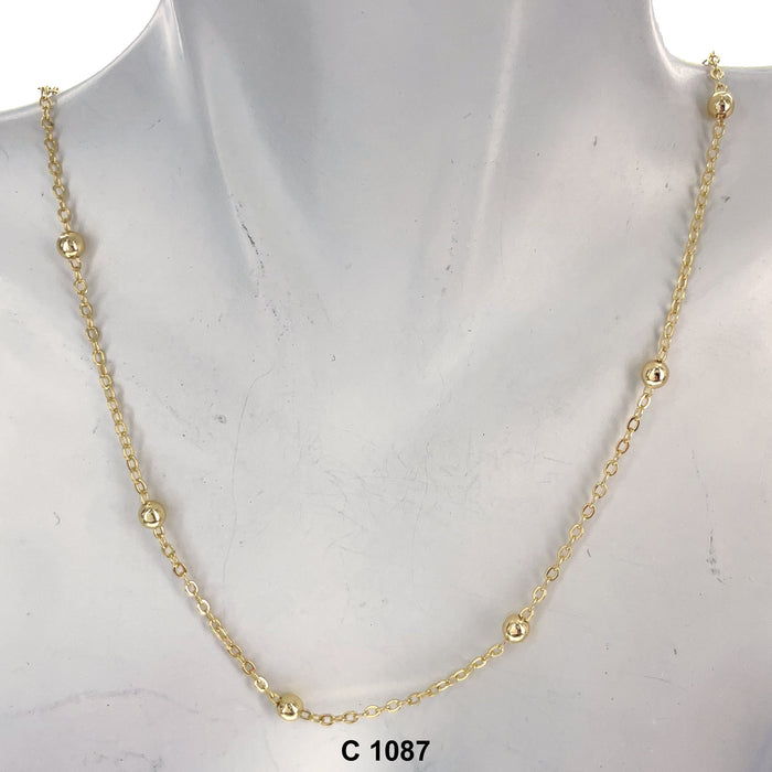 1.5 MM Gold Plated Chain C 1087 - ChainsOnly