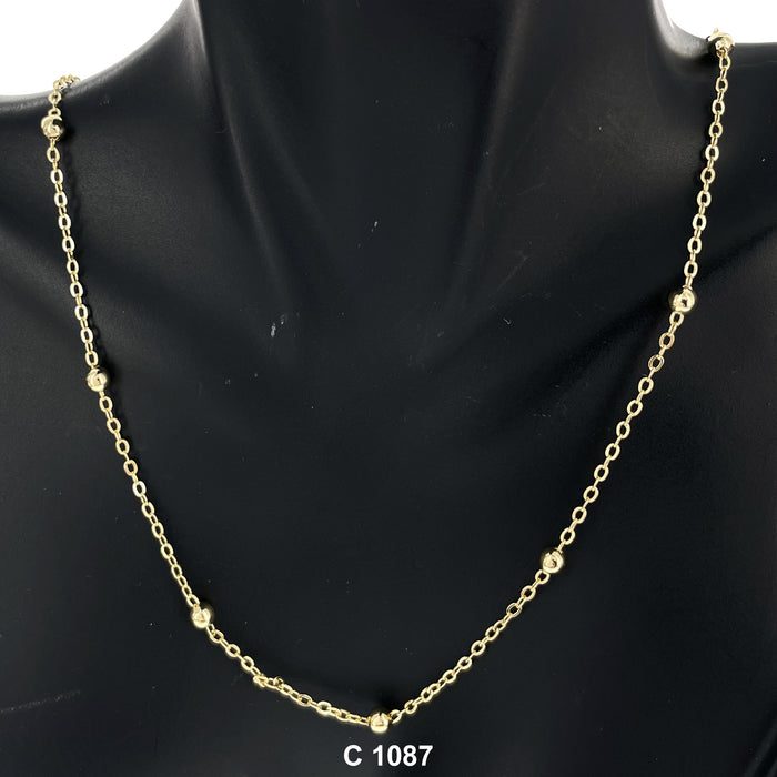 1.5 MM Gold Plated Chain C 1087 - ChainsOnly