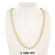 6.4 MM Brazil Paper Clip Chain C 1088 - ChainsOnly