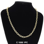 6.4 MM Brazil Paper Clip Chain C 1088 - ChainsOnly