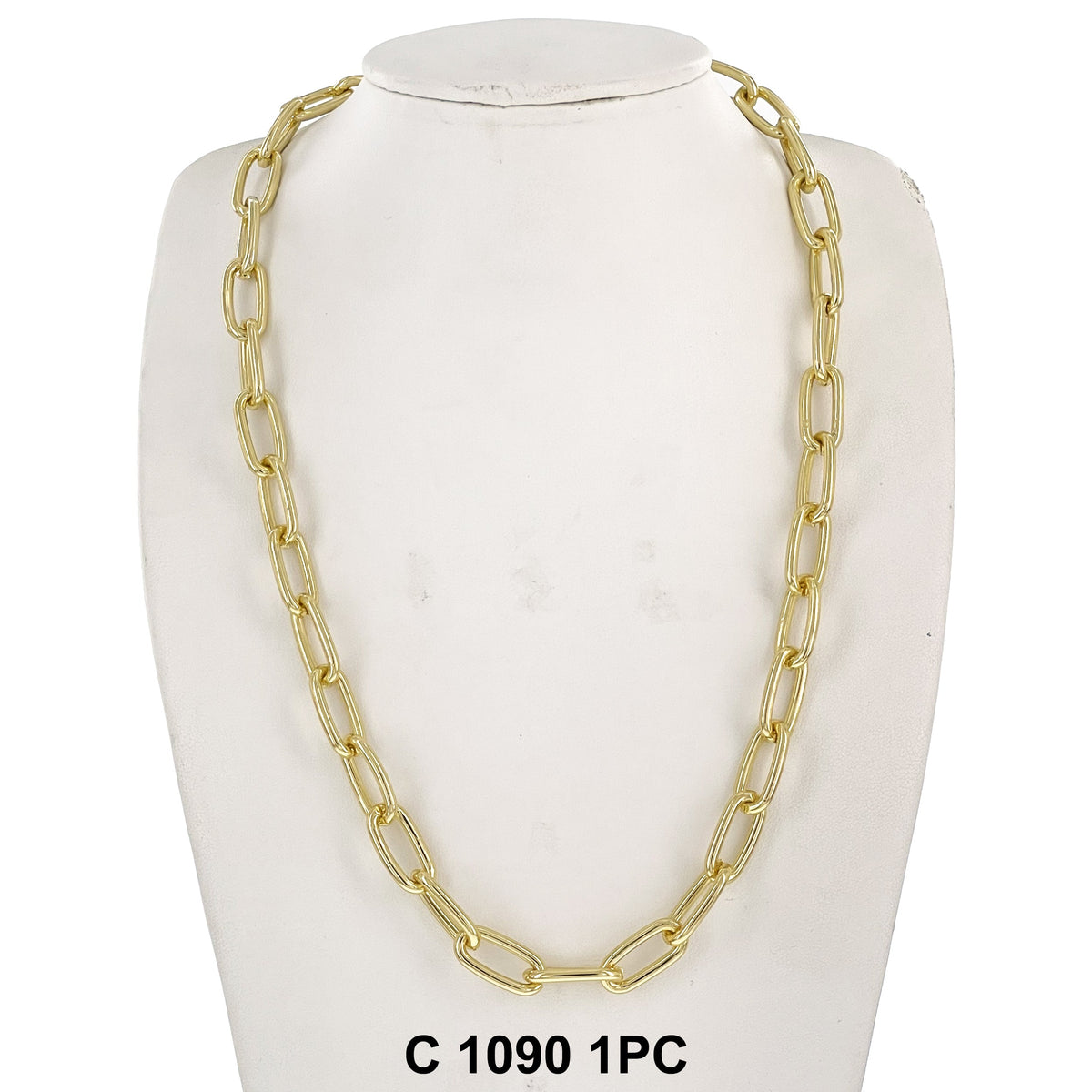 9.3 MM Brazil Paper Clip Chain C 1090 - ChainsOnly